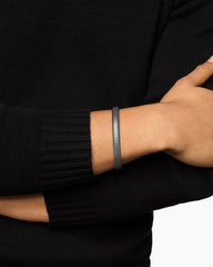 Chevron Cuff Bracelet in Titanium, 8mm