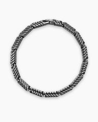 Chevron Link Bracelet in Titanium, 7.6mm