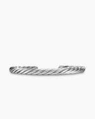 Cable Cuff Bracelet in Sterling Silver, 6mm