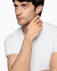 Tennis Bracelet in 18K Yellow Gold with Diamonds, 3mm