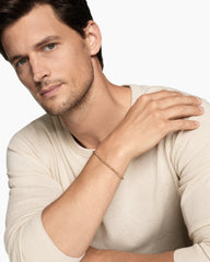 Tennis Bracelet in 18K Rose Gold with Cognac Diamonds, 3mm