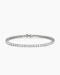 Tennis Bracelet in 18K White Gold with Diamonds, 3mm
