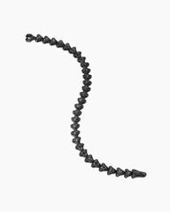 Armory® Link Bracelet in Black Titanium with Black Diamonds, 7.5mm