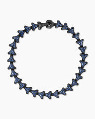 Armory® Link Bracelet in Black Titanium with Sapphires, 7.5mm