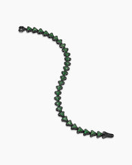 Armory® Link Bracelet in Black Titanium with Tsavorites, 7.5mm