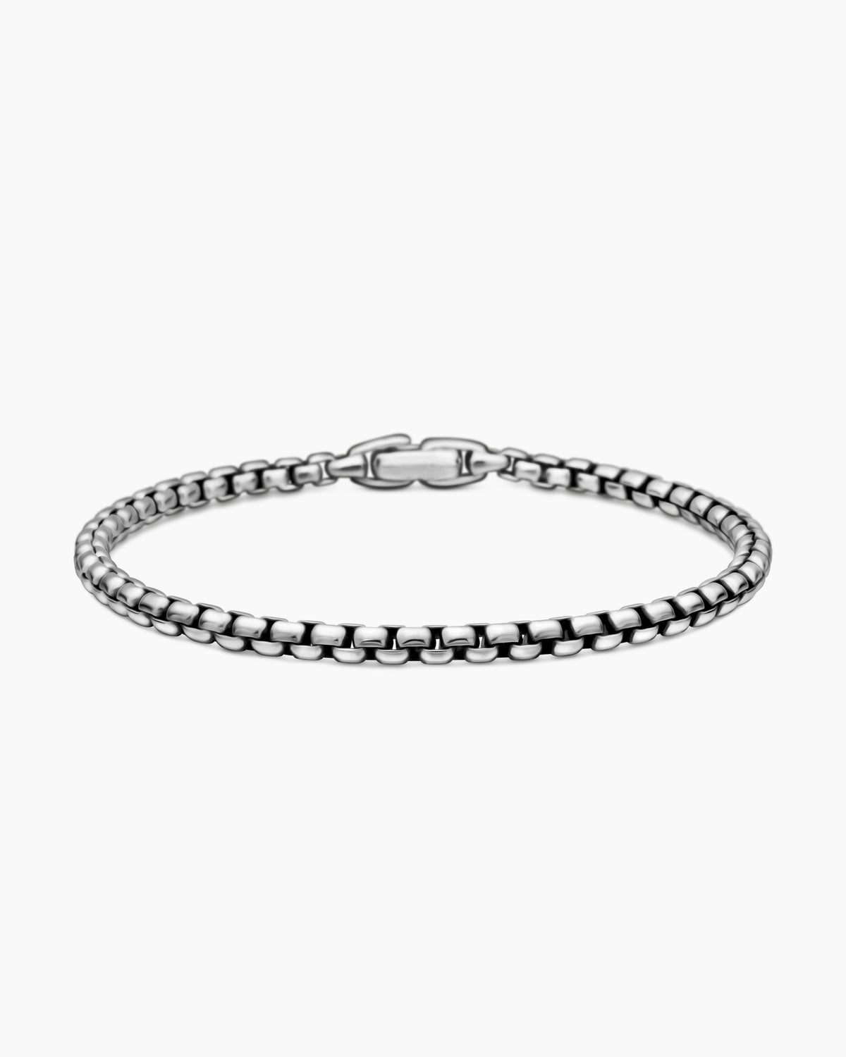 Box Chain Bracelet in Sterling Silver, 3.6mm
