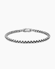 Box Chain Bracelet in Sterling Silver, 3.6mm
