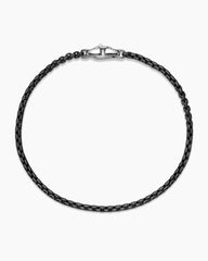 Box Chain Bracelet with Stainless Steel and Sterling Silver, 2.7mm