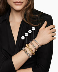 Oval Link Chain Bracelet in 18K Yellow Gold, 12mm