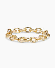 Oval Link Chain Bracelet in 18K Yellow Gold, 12mm