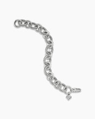 Oval Link Chain Bracelet in Sterling Silver, 12mm