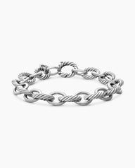 Oval Link Chain Bracelet in Sterling Silver, 10mm