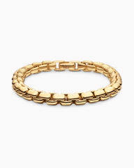 Box Chain Bracelet in 18K Yellow Gold, 7.3mm