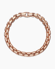 Box Chain Bracelet in 18K Rose Gold, 7.3mm