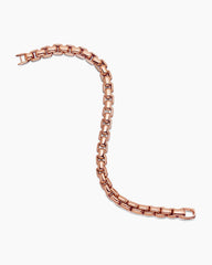 Box Chain Bracelet in 18K Rose Gold, 7.3mm