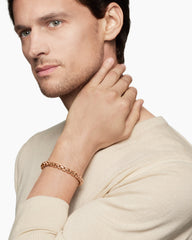 Box Chain Bracelet in 18K Rose Gold, 7.3mm