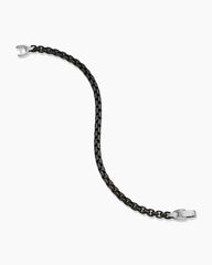 Box Chain Bracelet in Darkened Stainless Steel, 5mm