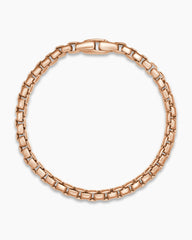 Box Chain Bracelet in 18K Rose Gold, 5mm