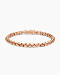 Box Chain Bracelet in 18K Rose Gold, 5mm