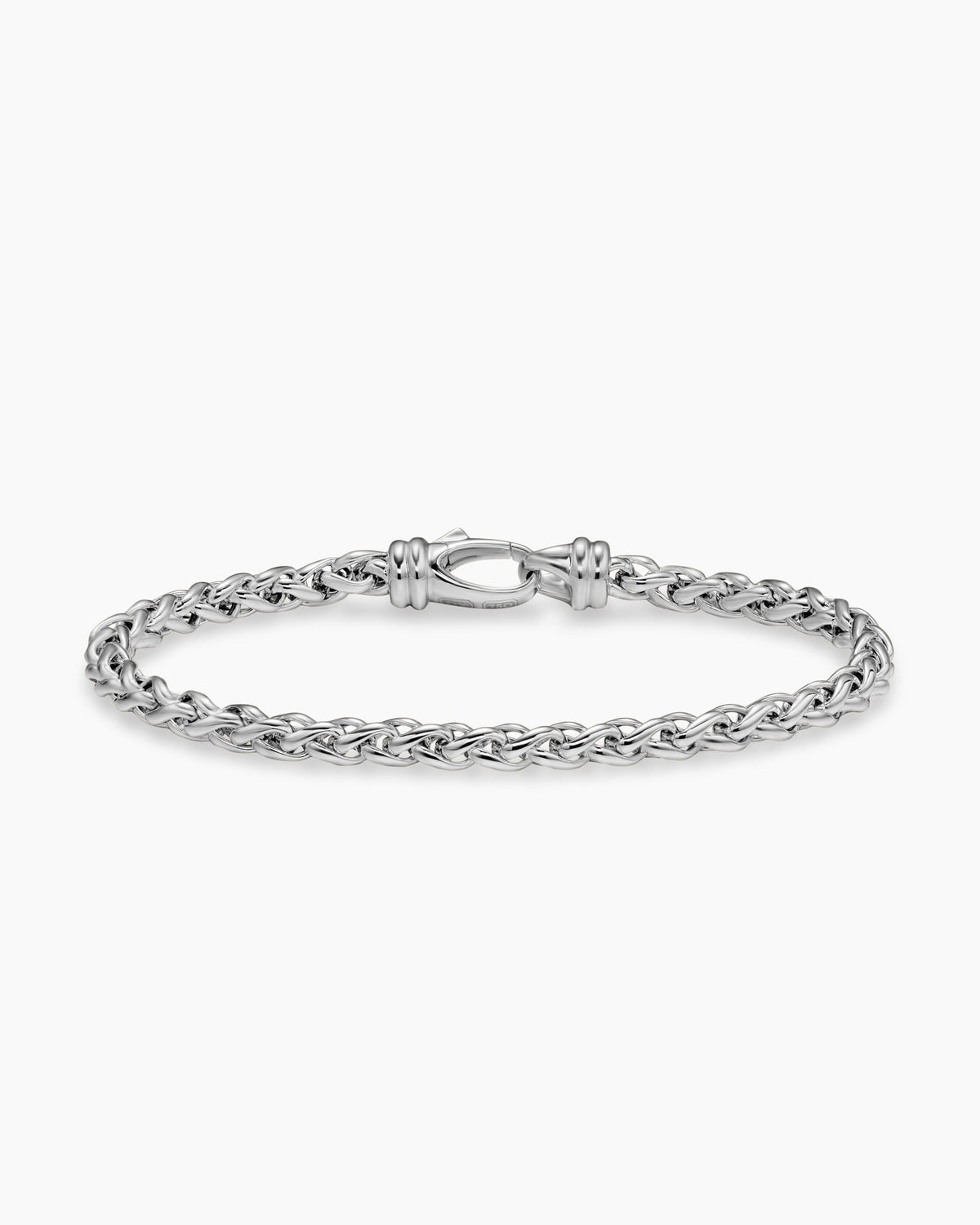 Wheat Chain Bracelet in Sterling Silver, 4mm
