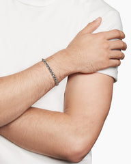 Wheat Chain Bracelet in Sterling Silver, 6mm