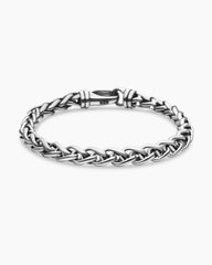 Wheat Chain Bracelet in Sterling Silver, 6mm