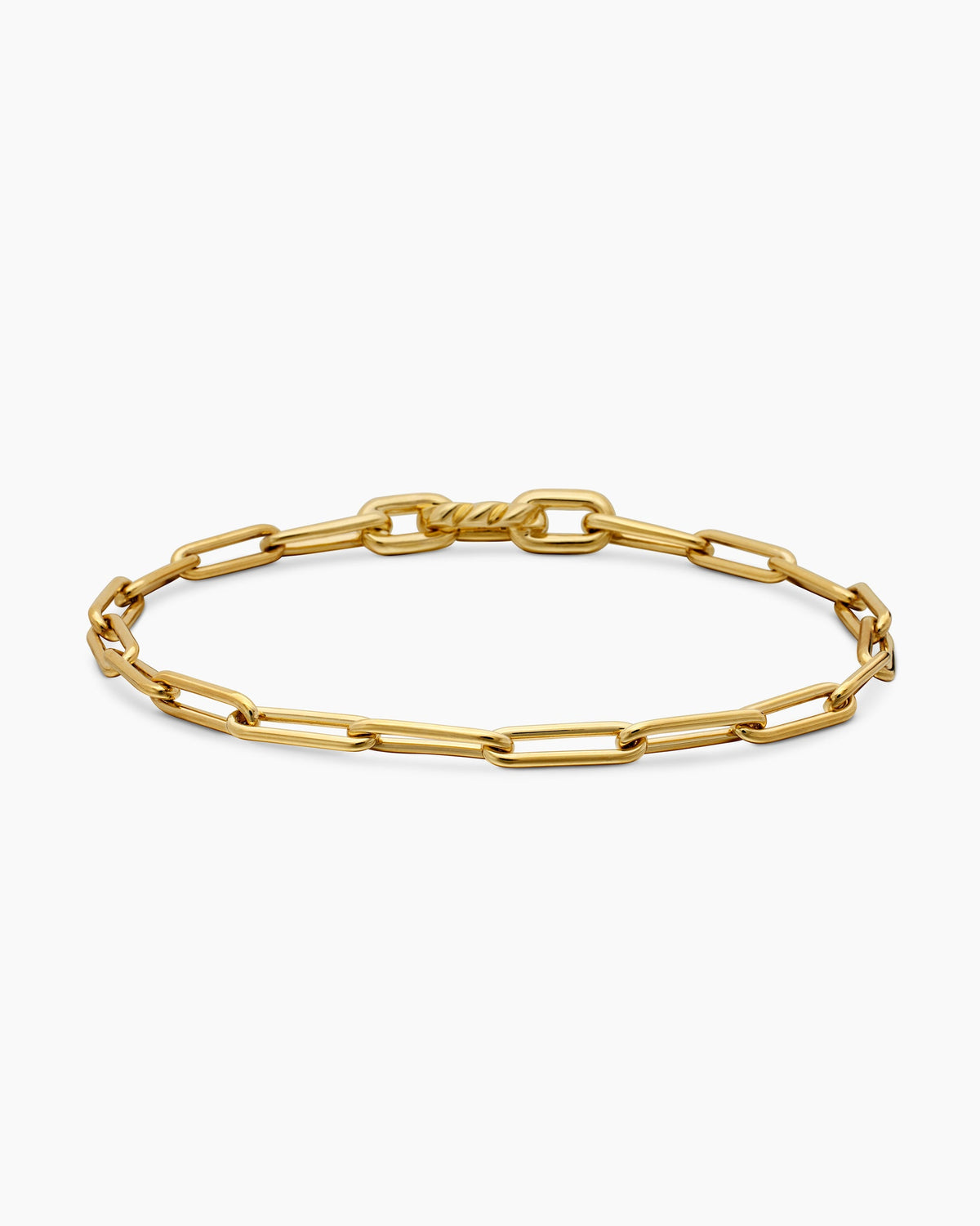 DY Madison® Link Bracelet in 18K Yellow Gold, 3.5mm
