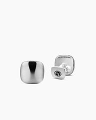 Streamline® Cushion Cufflinks in Sterling Silver, 17mm