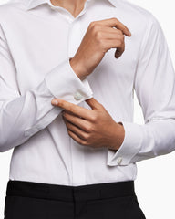 Streamline® Cushion Cufflinks in Sterling Silver with Mother of Pearl, 17mm