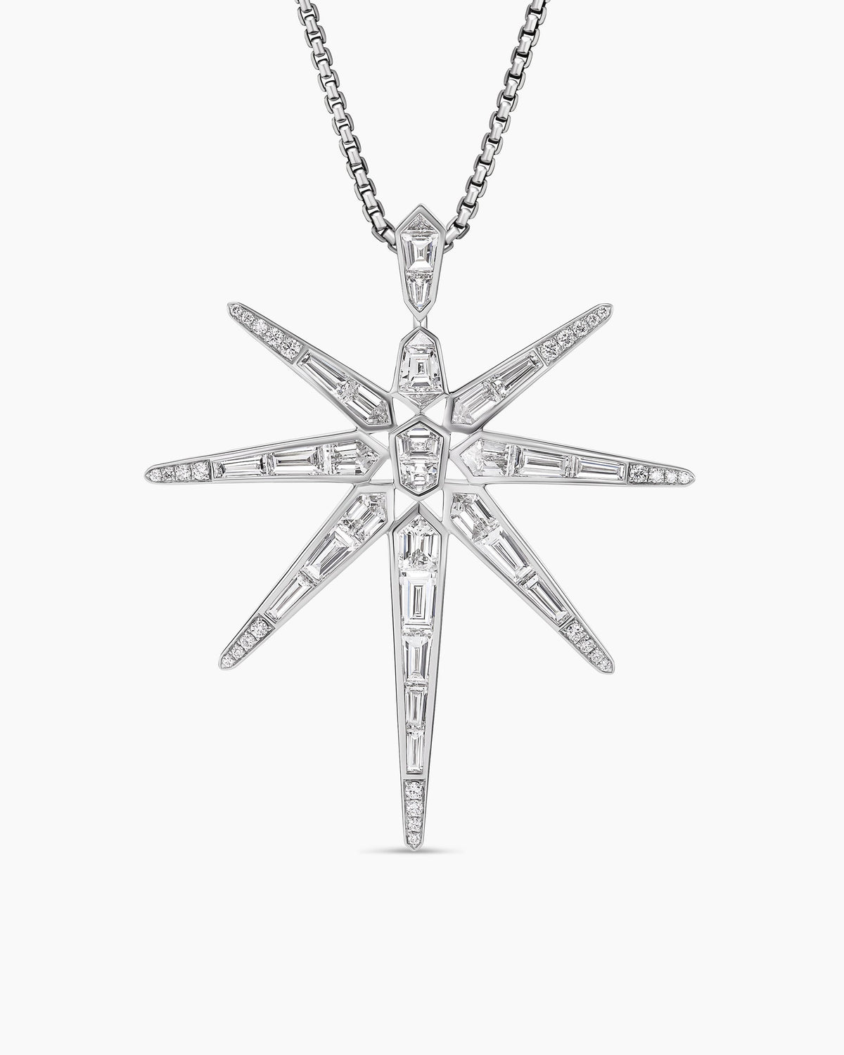 Liberty Pendant in White Gold with Diamonds