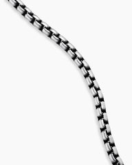 Box Chain Necklace in Sterling Silver with 14K Yellow Gold Accent, 3.6mm
