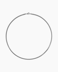 Box Chain Necklace in Sterling Silver, 3.6mm