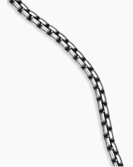 Box Chain Necklace in Sterling Silver with 14K Yellow Gold Accent, 2.7mm