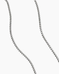 Box Chain Necklace in 18K White Gold, 1.7mm