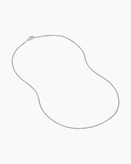 Box Chain Necklace in 18K White Gold, 1.7mm