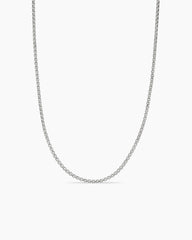 Box Chain Necklace in 18K White Gold, 1.7mm