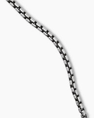 Box Chain Necklace in Sterling Silver with 14K Yellow Gold Accent, 1.7mm