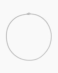Box Chain Necklace in 18K White Gold, 1.7mm