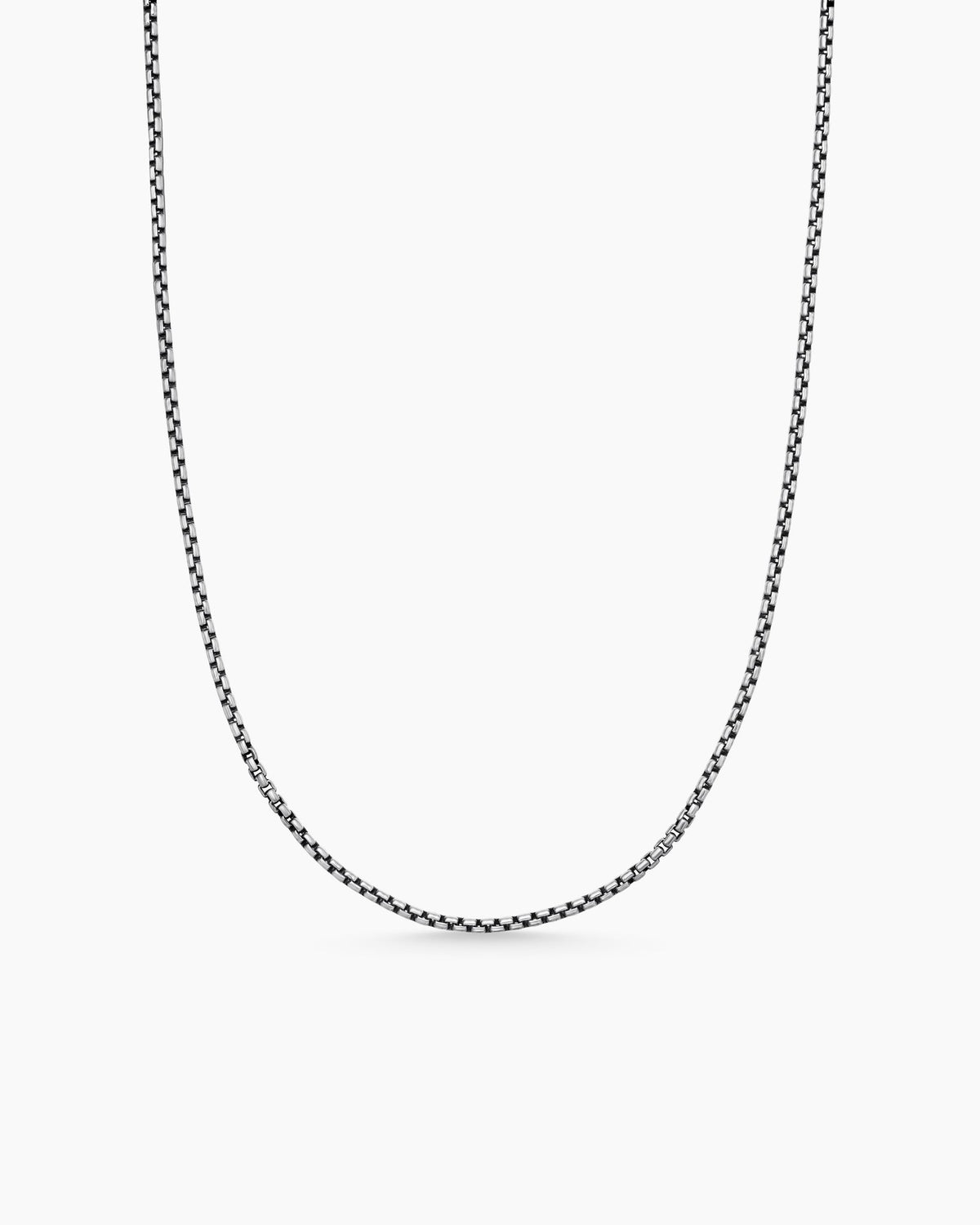 Box Chain Necklace in Sterling Silver, 1.7mm