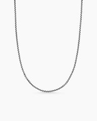 Box Chain Necklace in Sterling Silver, 1.7mm