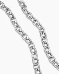 Oval Link Chain Necklace in Sterling Silver, 16mm