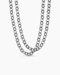 Oval Link Chain Necklace in Sterling Silver, 10mm