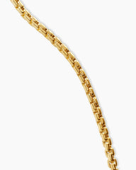 Box Chain Necklace in 18K Yellow Gold, 1.25mm