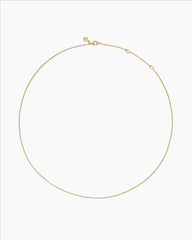 Box Chain Necklace in 18K Yellow Gold, 1.25mm