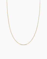 Box Chain Necklace in 18K Yellow Gold, 1.25mm