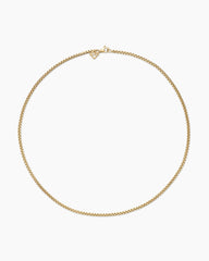 Box Chain Necklace in 18k Yellow Gold, 2.7mm