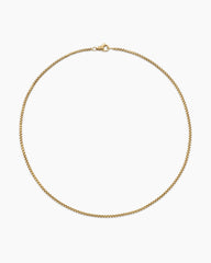 Box Chain Necklace in 18K Yellow Gold, 2.7mm