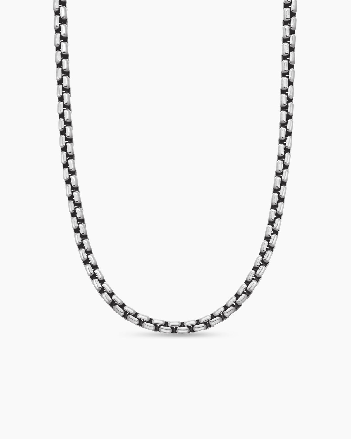 Box Chain Necklace in Sterling Silver, 4.8mm