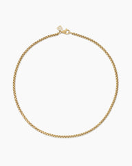 Box Chain Necklace in 18K Yellow Gold, 3.6mm
