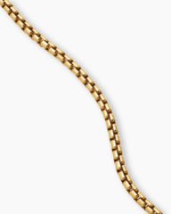 Box Chain Necklace in 18K Yellow Gold, 3.4mm